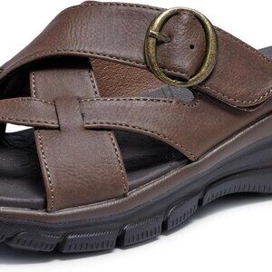 Womens Flip-Flops Synthetic Vegan Cushioned Yoga Foam Casual Summer Shoes